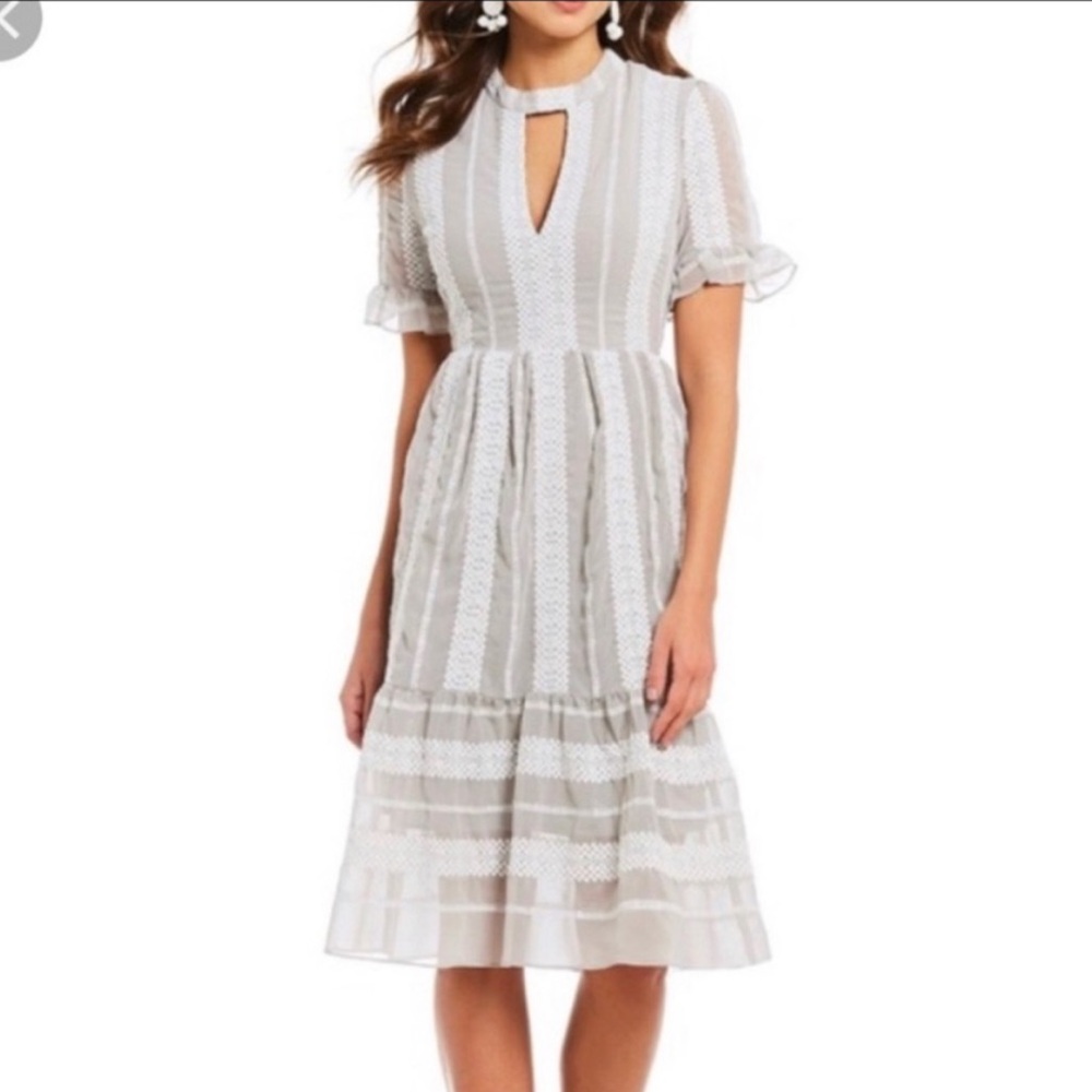 Elegant White Lace Dress